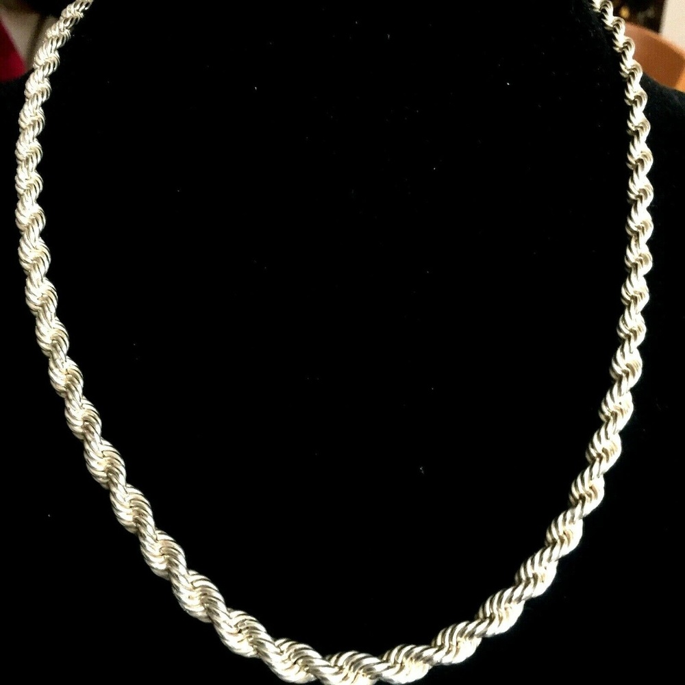 Sterling silver 875 rope chain 20''
